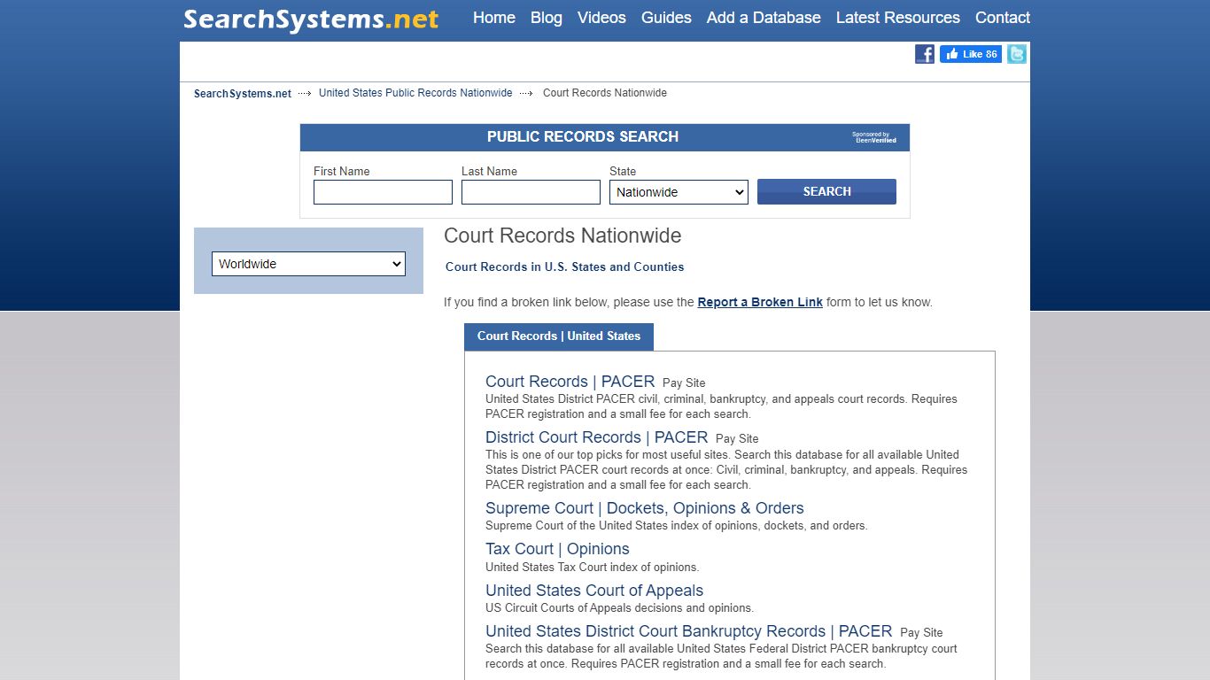 Court Records | United States